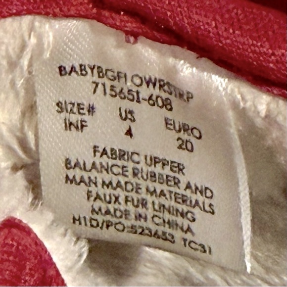 Baby Bogs Classic Flower Stripe Boots Girls 4 Waterproof Insulated Winter Velcro - Picture 7 of 12